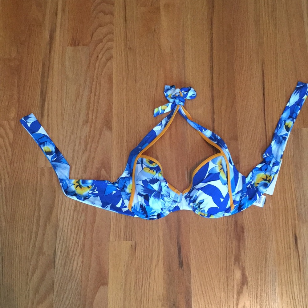 Tommy Bahama Tropical Blue Flower Bikini Top